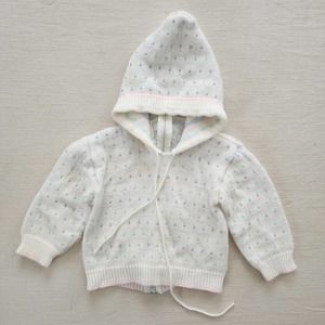Vintage Hooded Knit Sweater 6-9 months